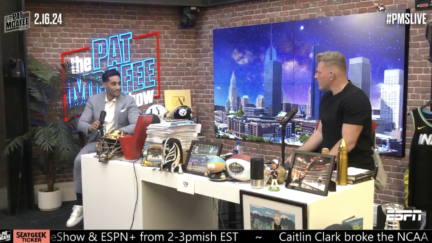 Pat McAfee asks Shams Charania if he and Kay Adams are dating